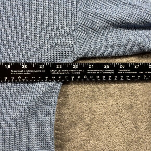 Soft Surroundings Hooded Sweater Tunic Hoodie Coastal Light Blue Large H300 - Picture 4 of 9